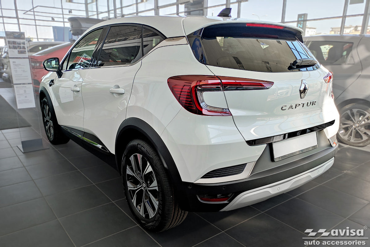 cubierta decorativa del portón trasero del RENAULT CAPTUR CROSSOVER negro espejo