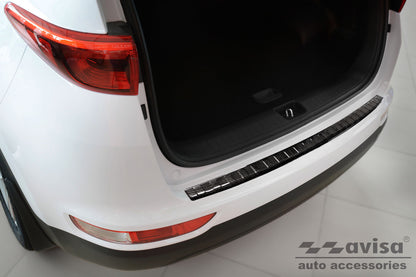 protector de parachoques trasero KIA SPORTAGE negro 2016-18
