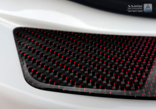 protector de parachoques trasero MERCEDES CLS (C218) rojo / negro