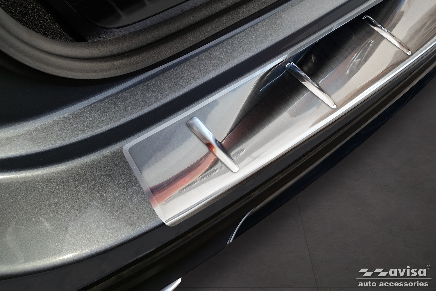 protector de parachoques trasero MERCEDES GLE W167 plata satinado