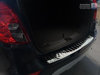 protector de parachoques trasero OPEL MOKKA X plata espejo
