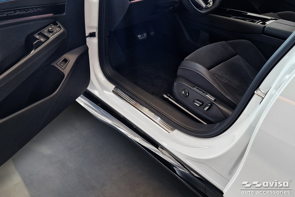 Protector umbral de puertas en relieve VW ID.7 plata satinado