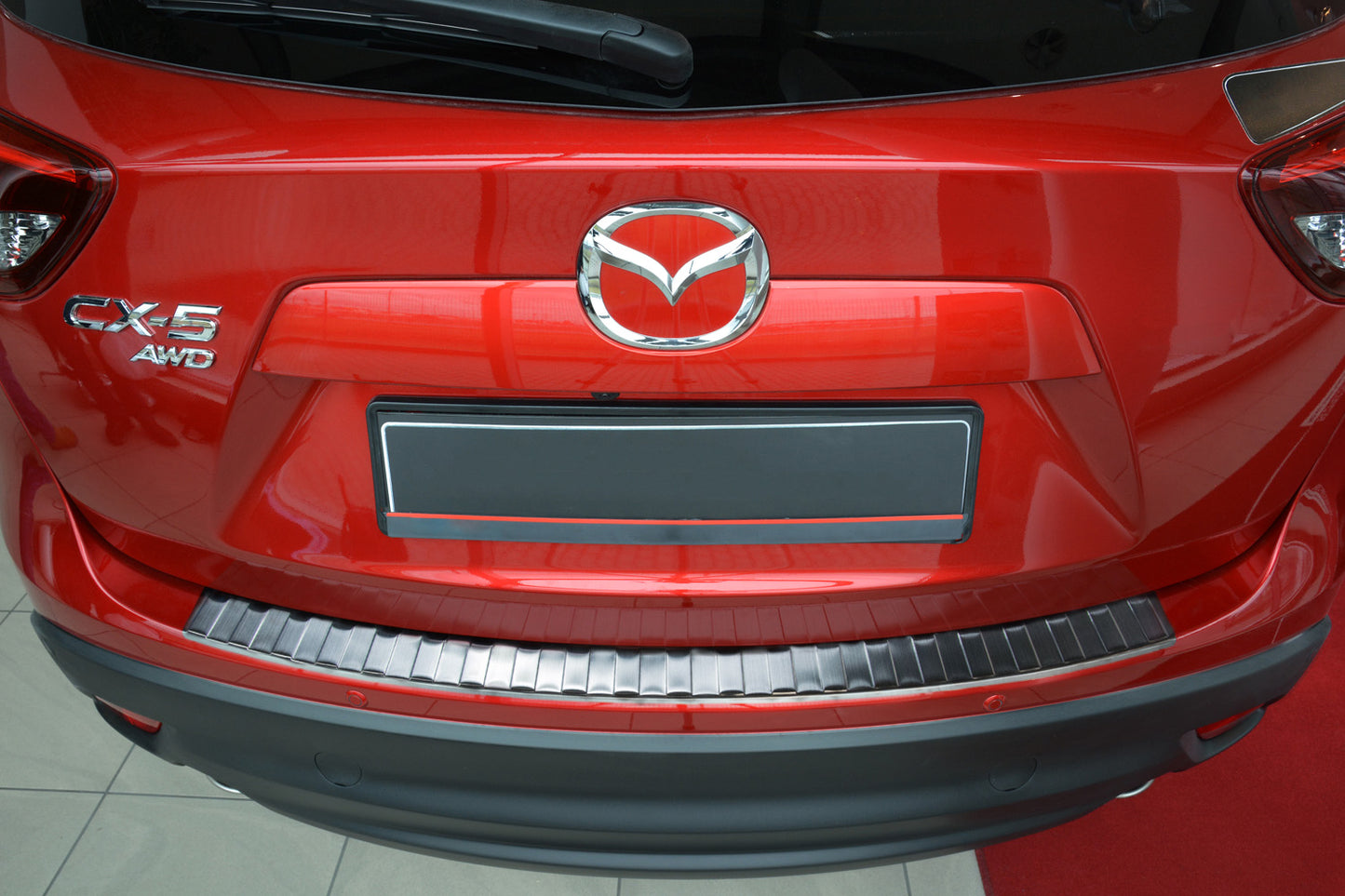 protector de parachoques trasero MAZDA CX-5 negro