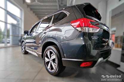 protector de parachoques trasero SUBARU FORESTER suv negro 2018-24