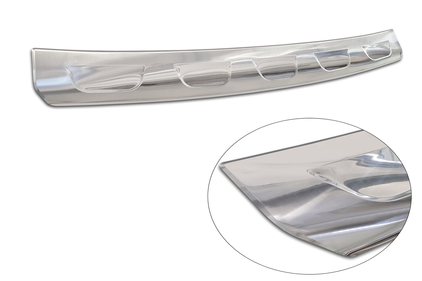 protector de parachoques trasero PEUGEOT 408 fastback plata satinado