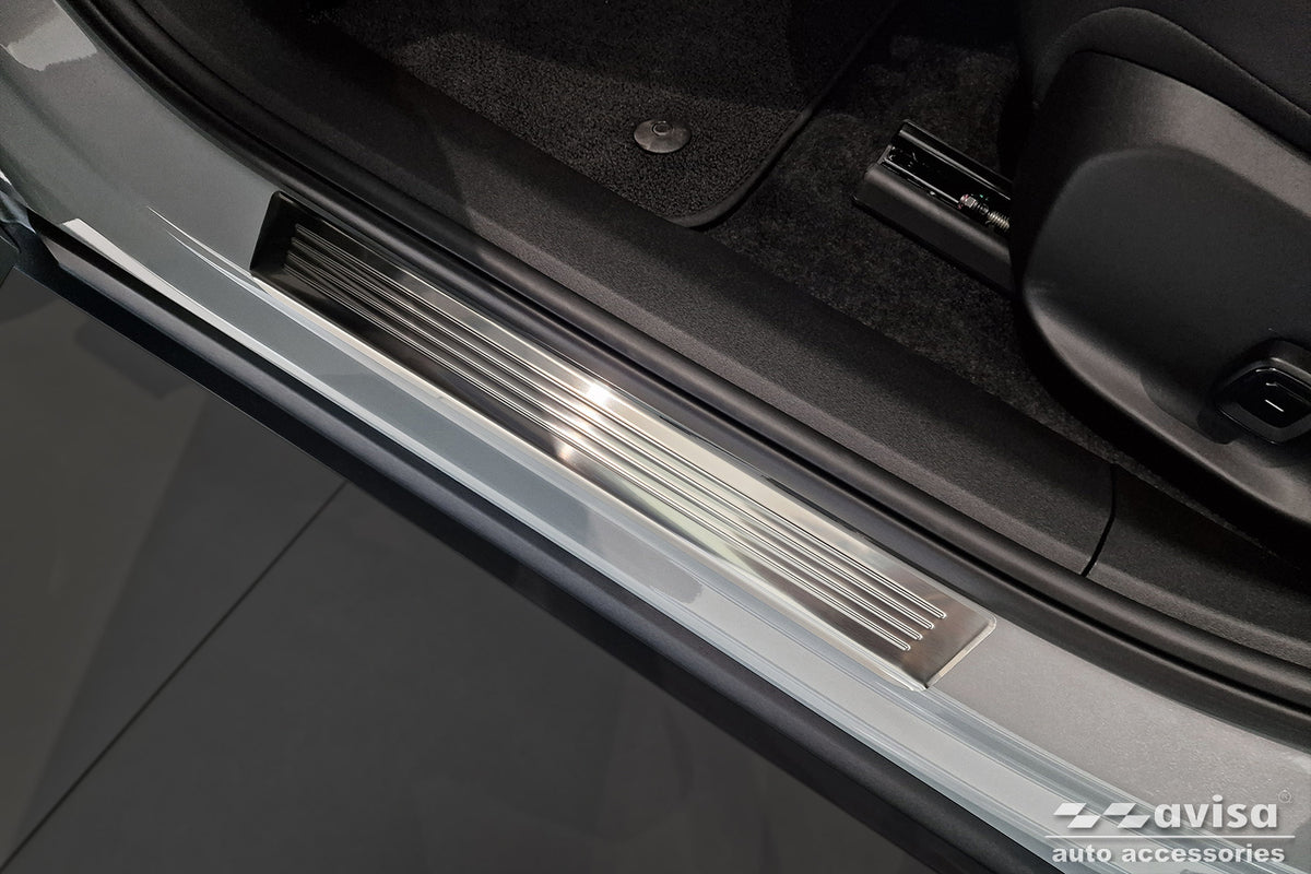 Protector umbral de puertas en relieve VOLVO EX 30 plata satinado