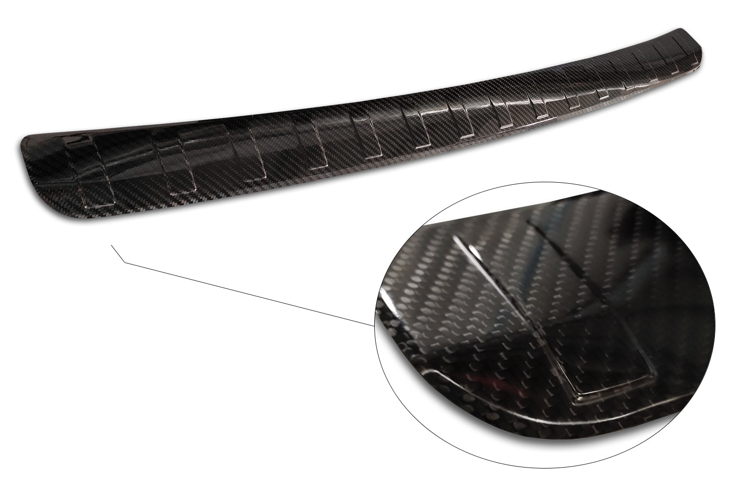 protector de parachoques trasero MERCEDES GLA H247 negro