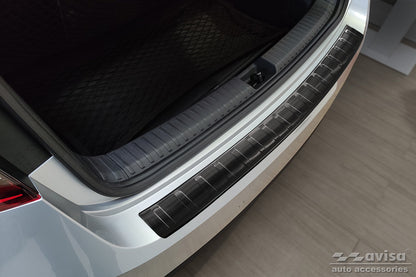 protector de parachoques trasero SKODA FABIA Hatchback negro