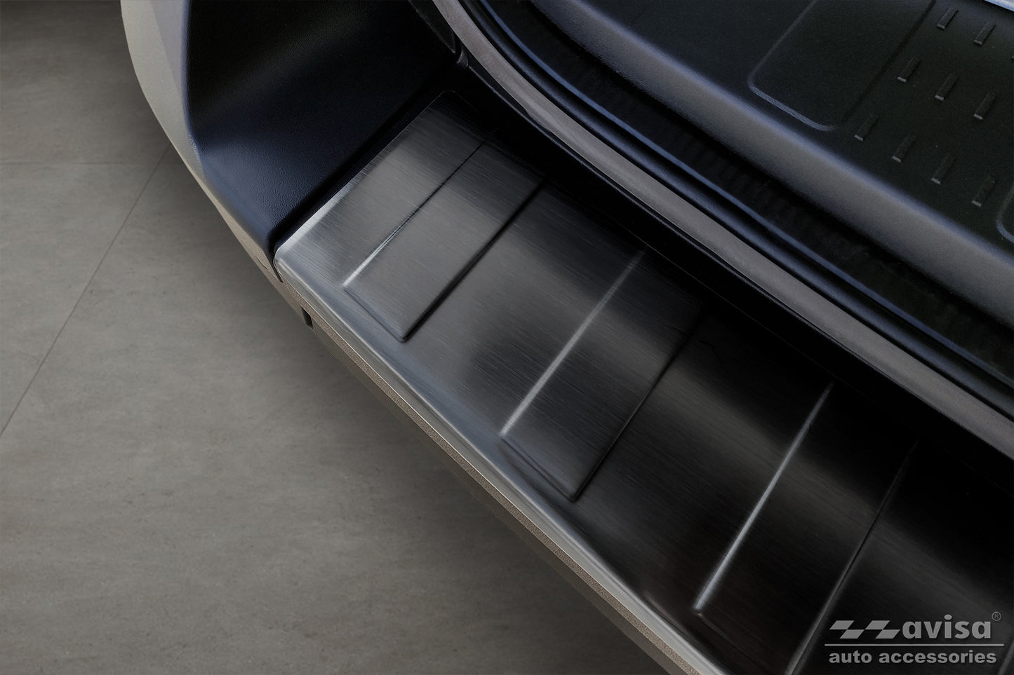 protector de parachoques trasero VW CRAFTER negro acero