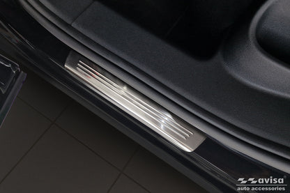 Protector umbral de puertas en relieve VW TIGUAN plata satinado 2024+