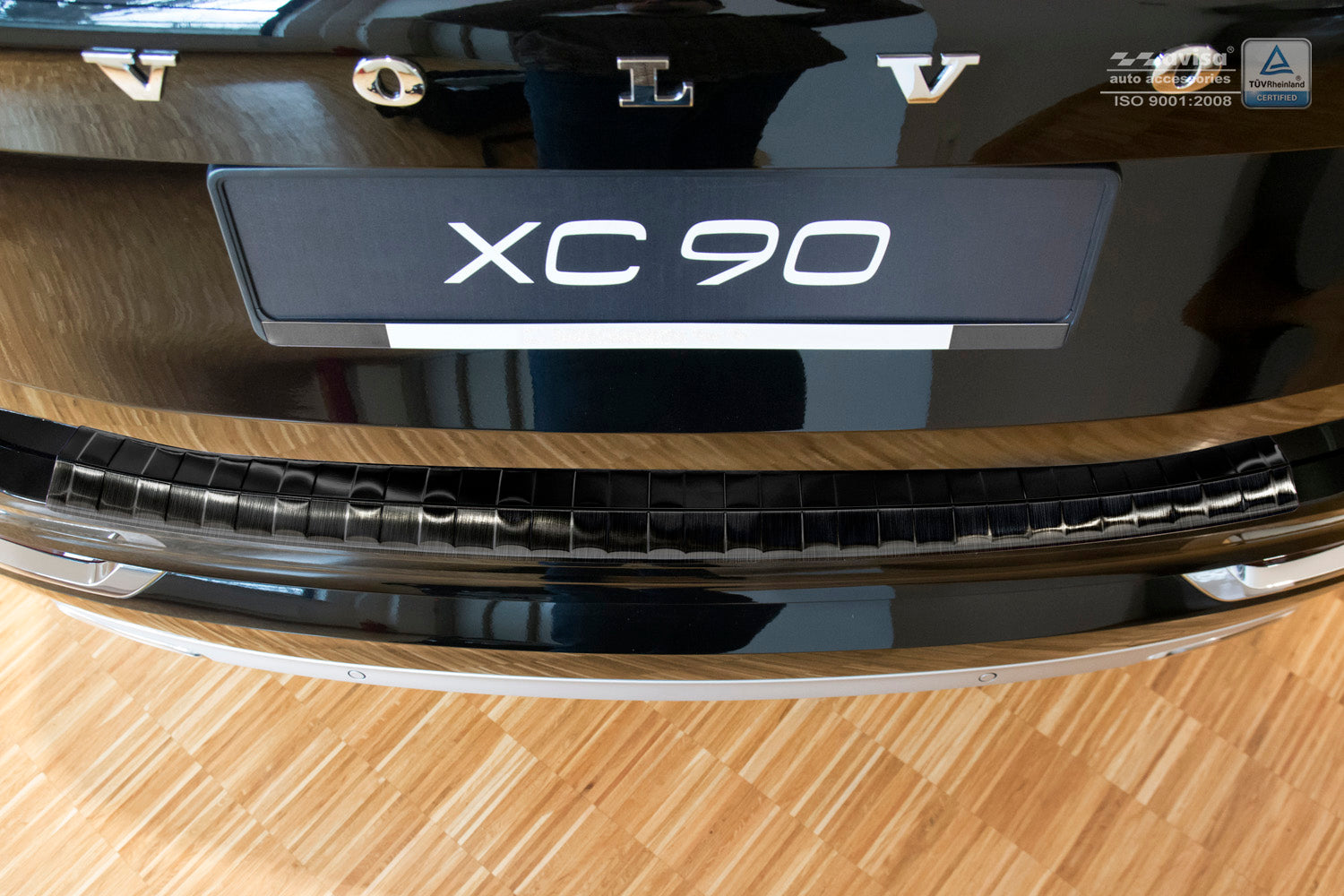 protector de parachoques trasero VOLVO XC90 negro