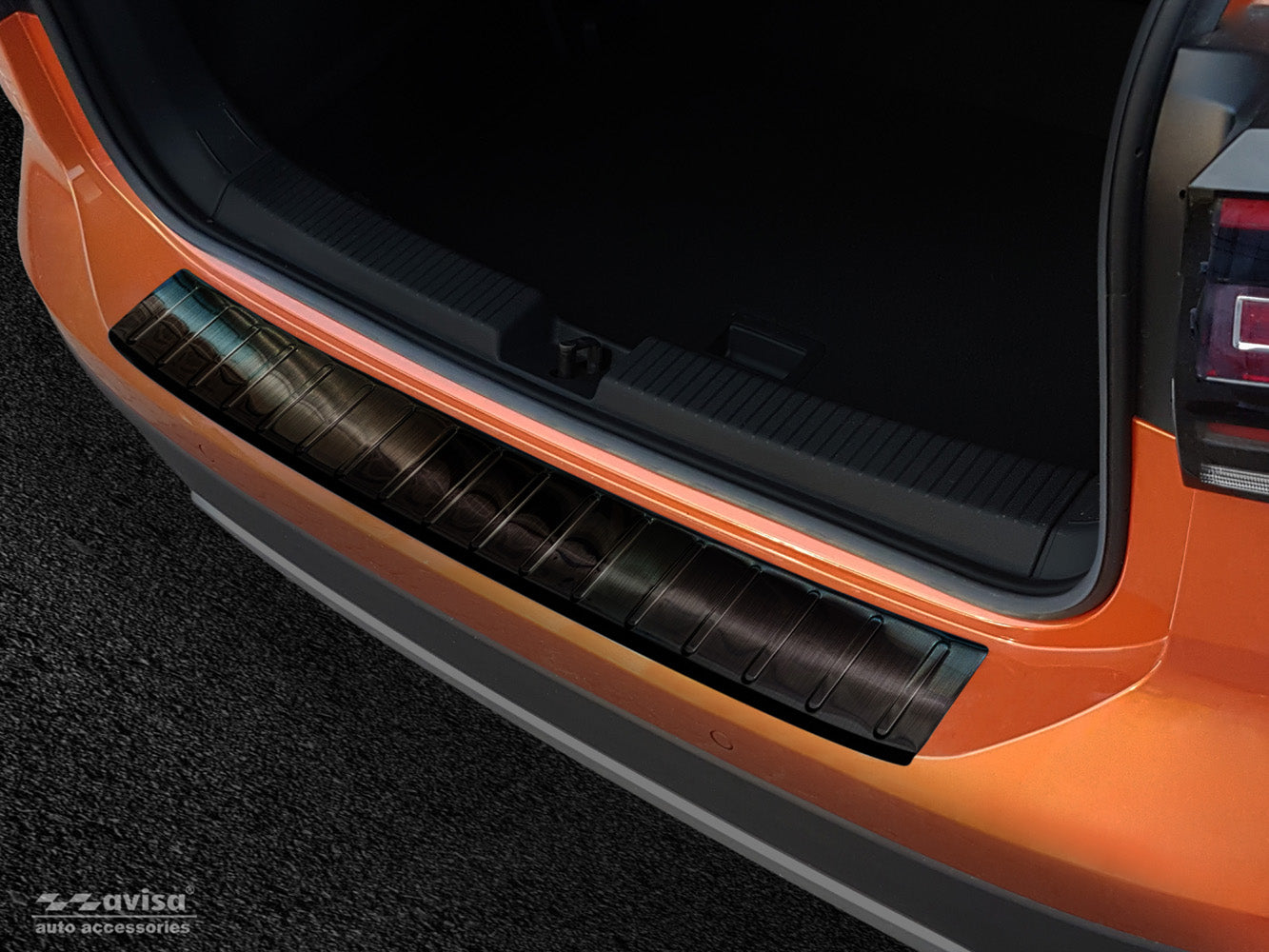protector de parachoques trasero VW T-Cross negro