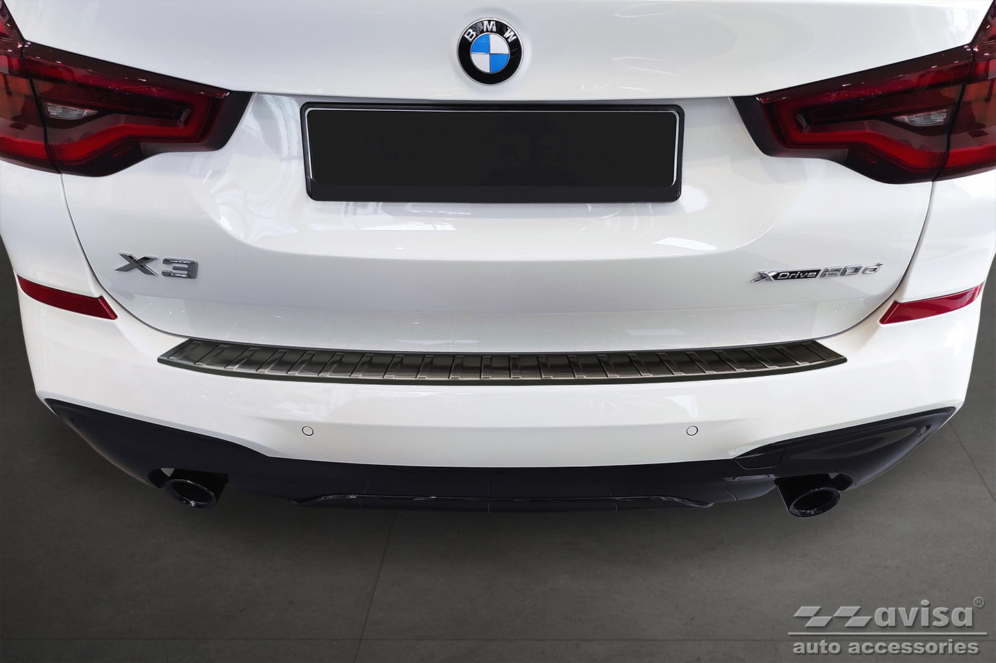 protector de parachoques trasero BMW X3 G01 M-pak negro