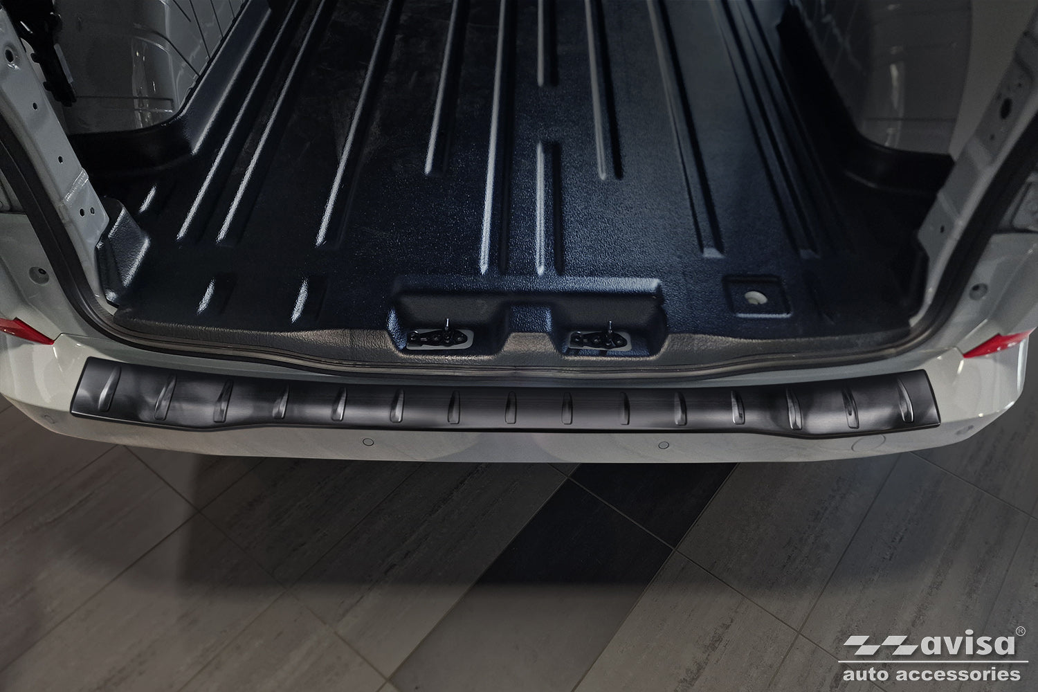 protector de parachoques trasero VW TRANSPORTER T7 negro