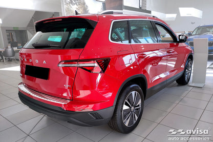 protector de parachoques trasero SKODA KAROQ plata espejo