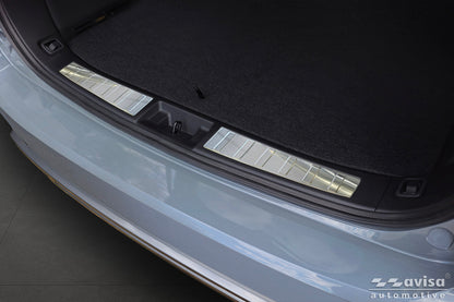 protector de parachoques trasero MITSUBISHI OUTLANDER plata satinado