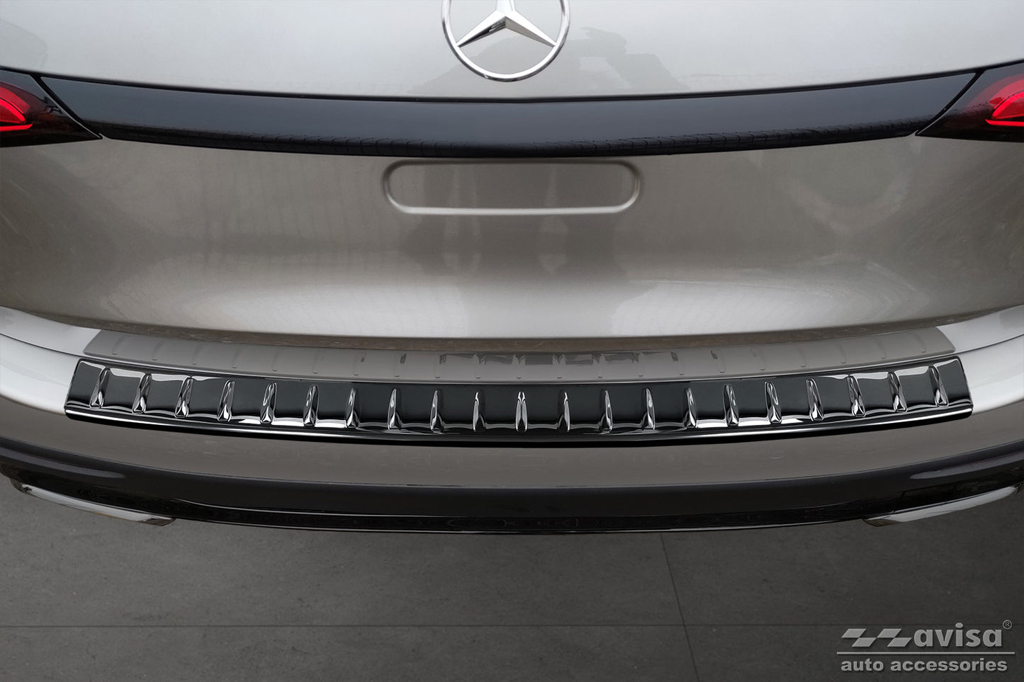 protector de parachoques trasero MERCEDES GLC (X254) negro espejo