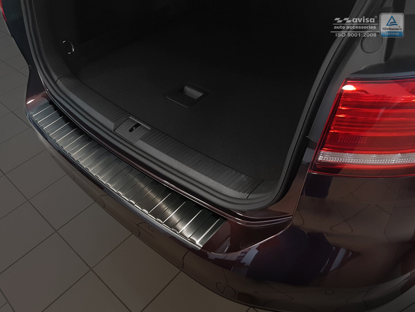 protector de parachoques trasero VW PASSAT B8 variant negro