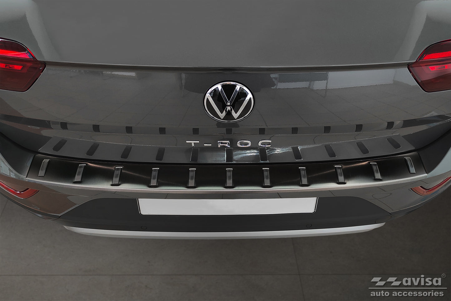protector de parachoques trasero VW T-ROC cabrio negro
