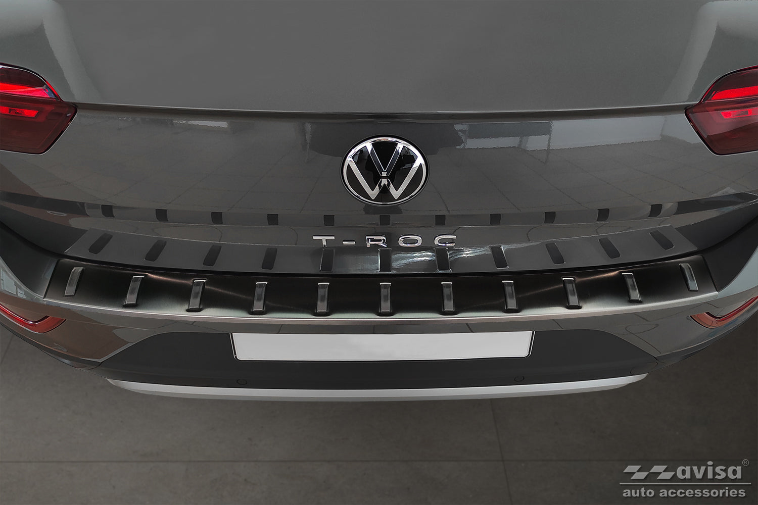 protector de parachoques trasero VW T-ROC cabrio negro