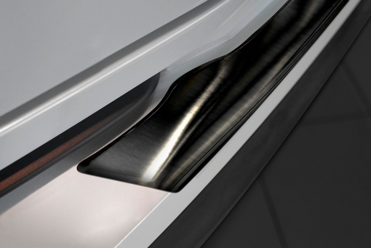 protector de parachoques trasero TOYOTA C-HR crossover negro