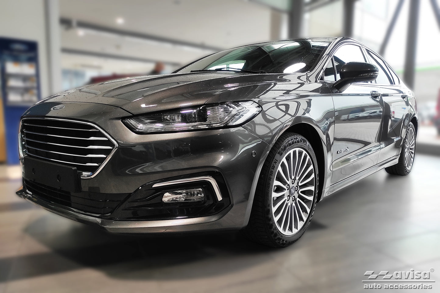 protector de parachoques trasero FORD MONDEO negro 2014-2019+