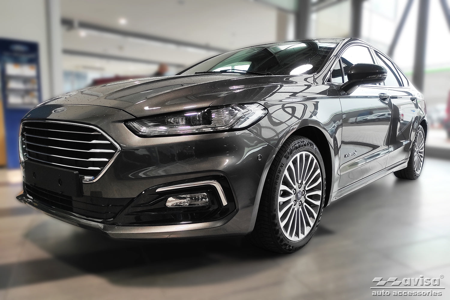 protector de parachoques trasero FORD MONDEO negro 2014-2019+