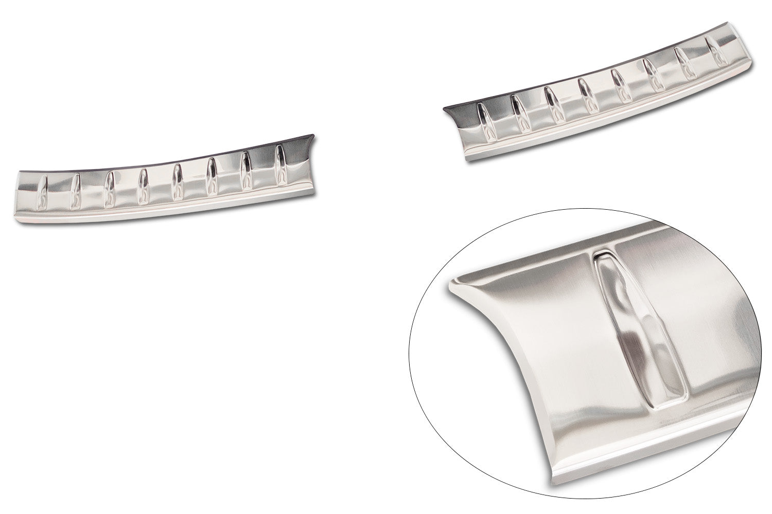 protector de parachoques trasero 2 piezas CITROEN C4X plata