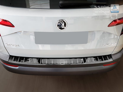 protector de parachoques trasero SKODA KAROQ CLEER negro espejo