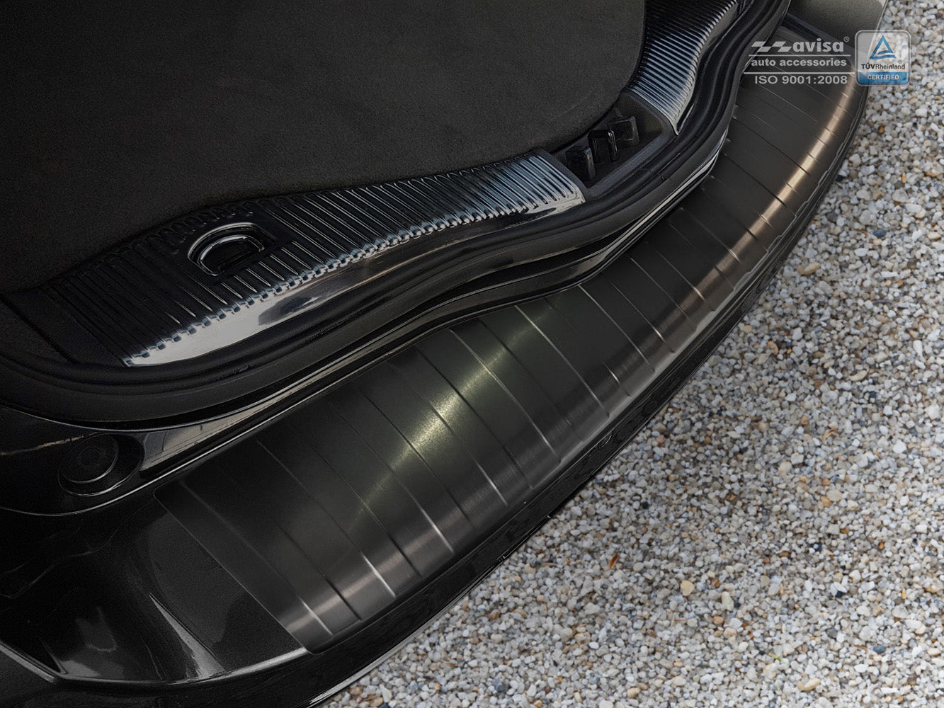 protector de parachoques trasero FORD MONDEO Turnier negro
