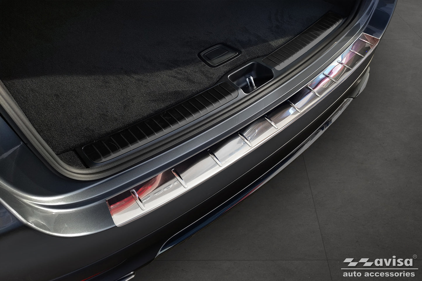 protector de parachoques trasero MERCEDES GLE W167 plata satinado
