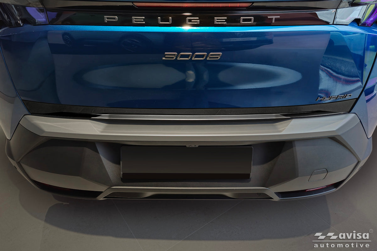 cubierta decorativa del portón trasero del PEUGEOT 3008 negro espejo
