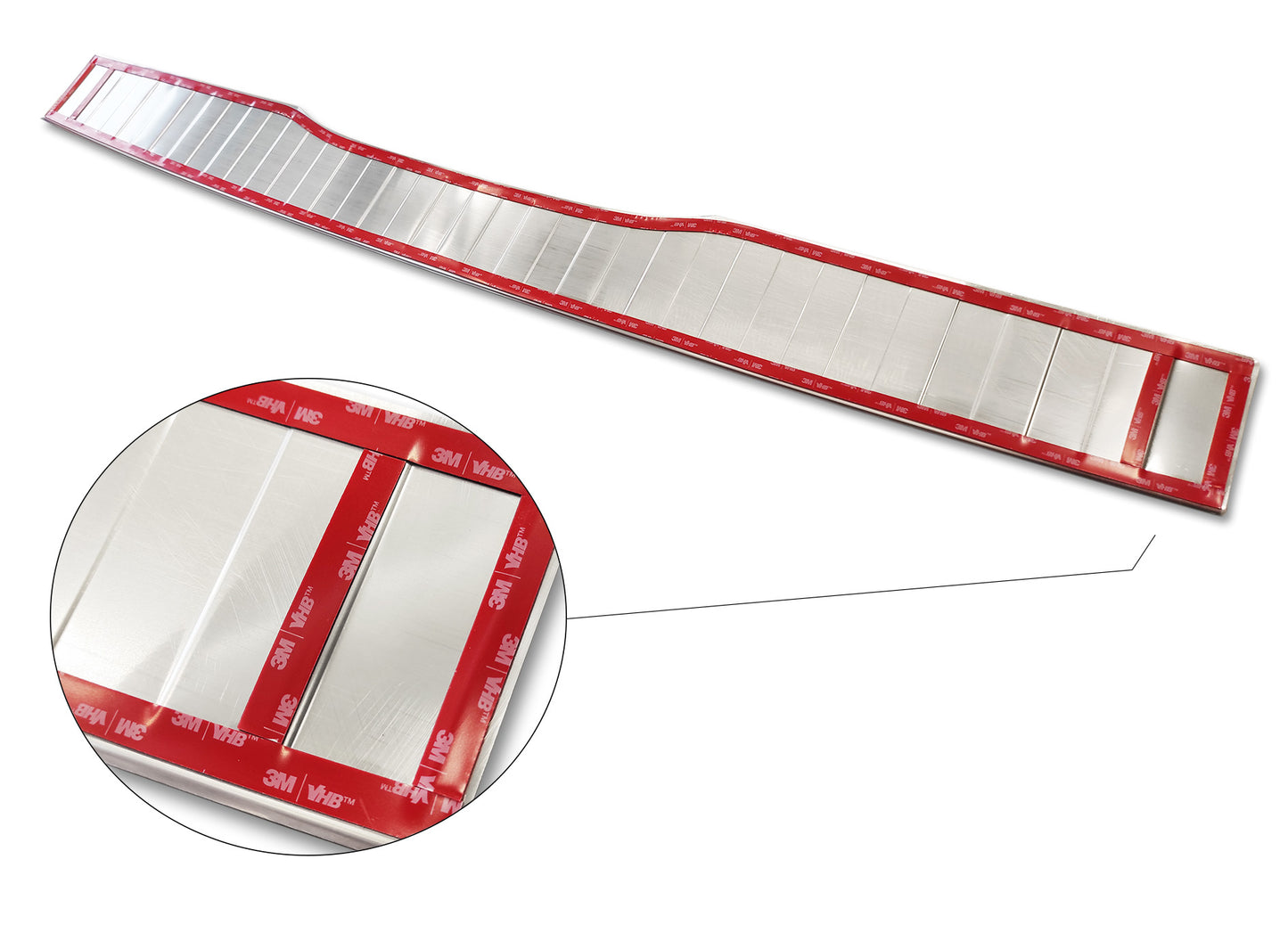 protector de parachoques trasero MERCEDES CLASE V W447 plata espejo
