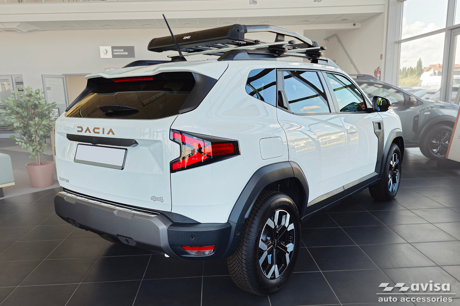 protector de parachoques trasero DACIA DUSTER plata satinado