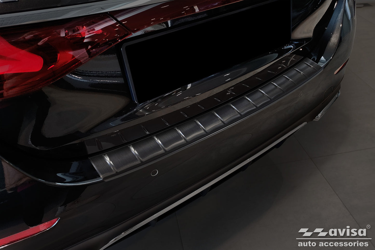 protector de parachoques trasero MERCEDES CLASE E W214 negro