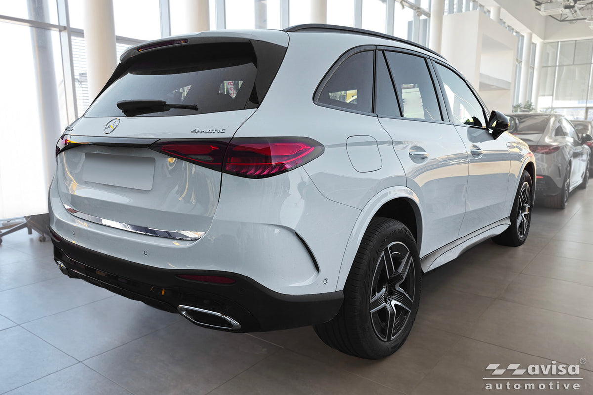 cubierta decorativa del portón trasero del MERCEDES GLC (X254) plata espejo