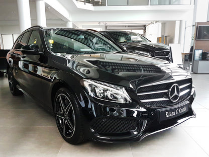 protector de parachoques trasero MERCEDES CLASE C W205 negro
