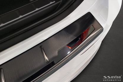 protector de parachoques trasero VOLVO XC60 negro / negro espejo 2017-21+