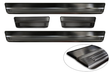 Protector umbral de puertas en relieve SUZUKI SWIFT hatchback negro