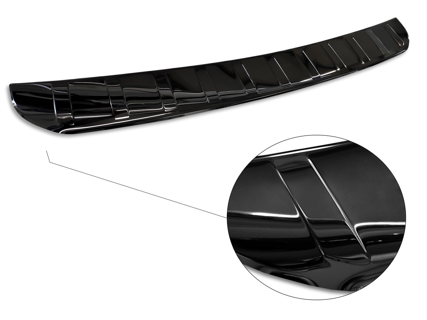protector de parachoques trasero MERCEDES GLB (X247) crossover negro espejo