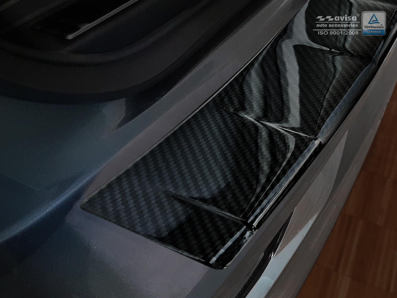 protector de parachoques trasero VOLVO XC60 negro 2017+