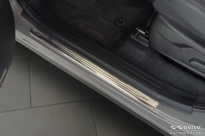 Protector umbral de puertas en relieve SUBARU FORESTER plata satinado
