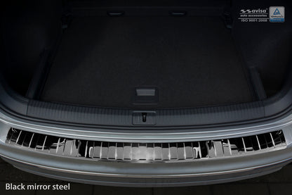 protector de parachoques trasero VW TIGUAN R-Line negro espejo