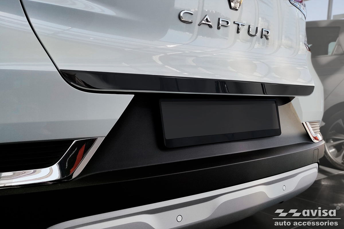 cubierta decorativa del portón trasero del RENAULT CAPTUR CROSSOVER negro espejo