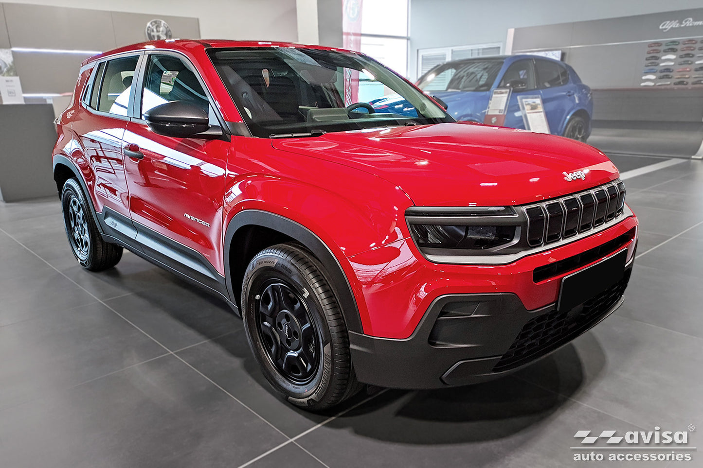 protector de parachoques trasero JEEP AVENGER EV plata
