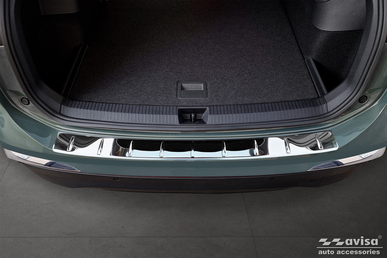 protector de parachoques trasero VW TIGUAN plata espejo