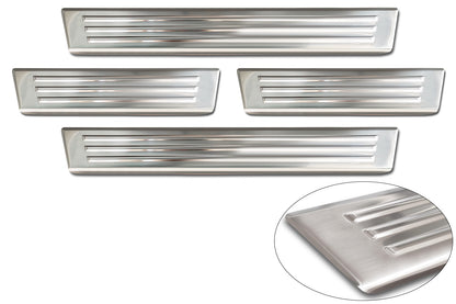 Protector umbral de puertas en relieve FORD RANGER plata