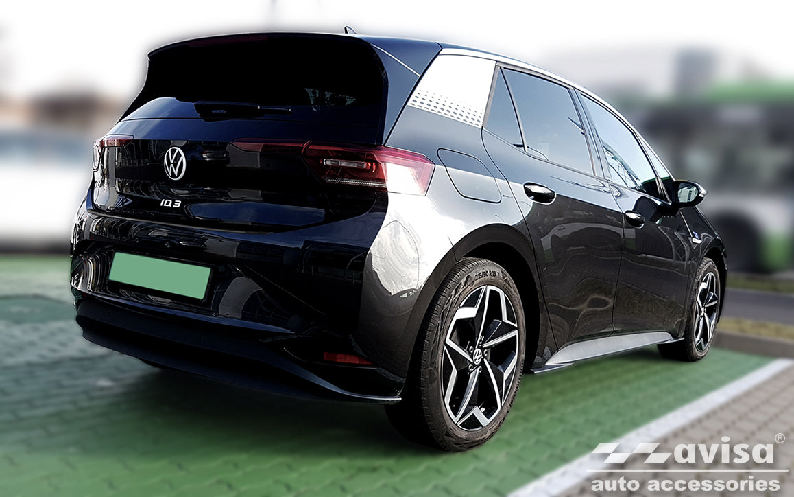 protector de parachoques trasero VW ID.3 hatchback 5D negro