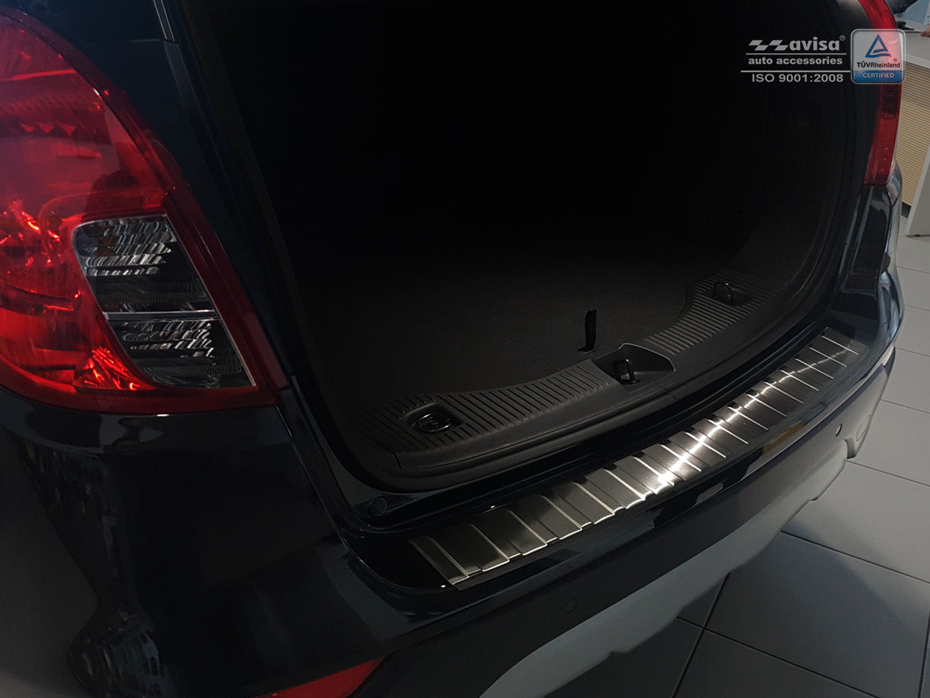 protector de parachoques trasero OPEL MOKKA X negro 2016+