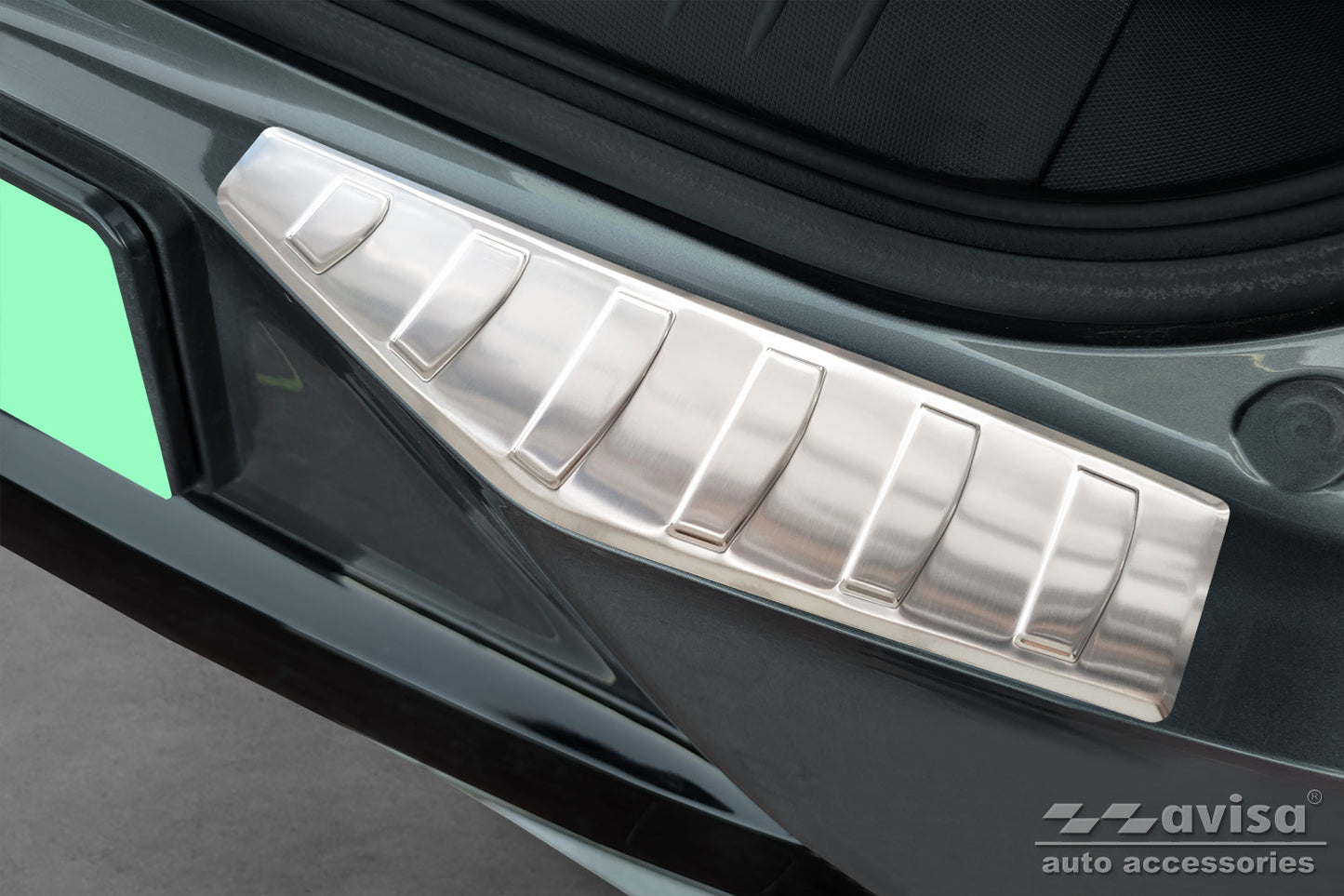 protector de parachoques trasero FORD MUSTANG MACH-E plata satinado